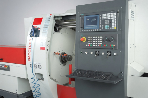 Drehmaschine, mit Stangenlader